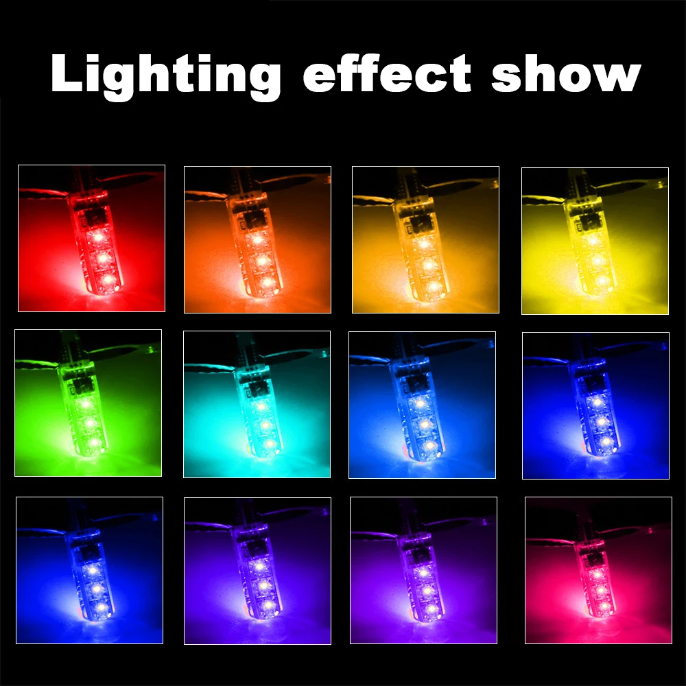 1 セットメモリ機能 T10 W5w RGB LED 電球リ - Voice Control Light Bulb のレビューと価格