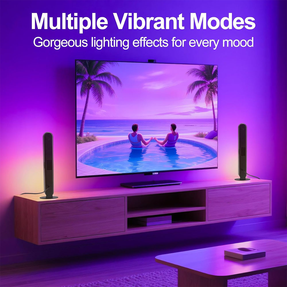 1/2/3個スマートLEDライトバー、1600万色変化テレビ - Voice Control Light Bulb のレビューと価格