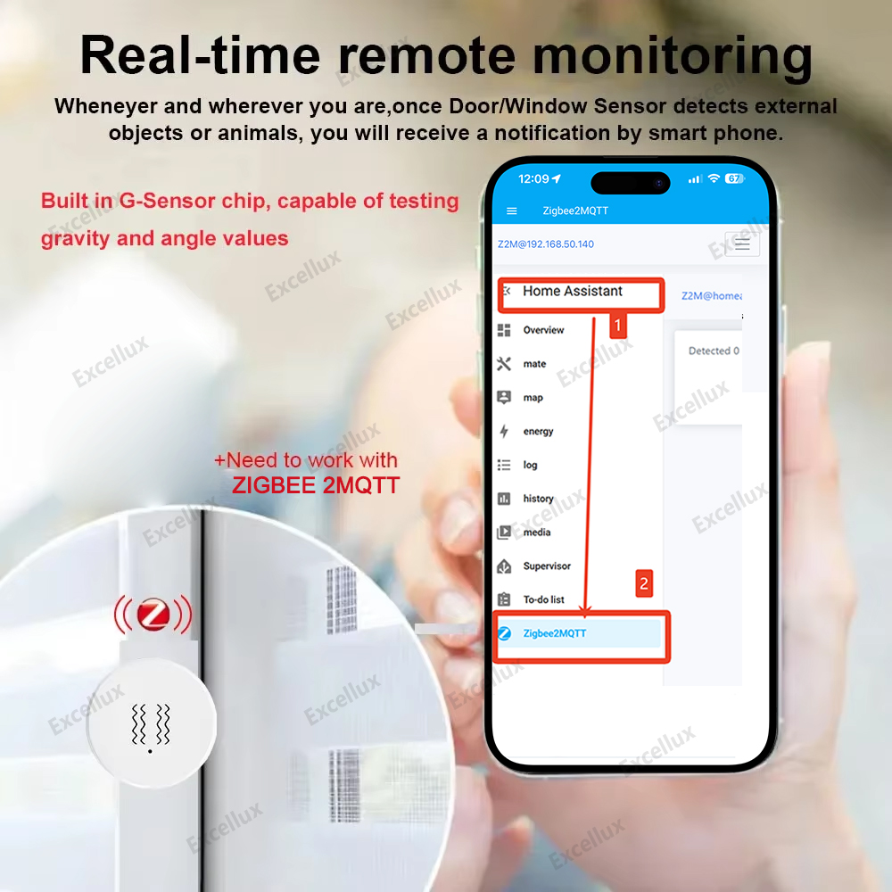 Zigbee 3.0 スマート振動センサー リアルタイム モ - Smart Home Tools のレビューと価格
