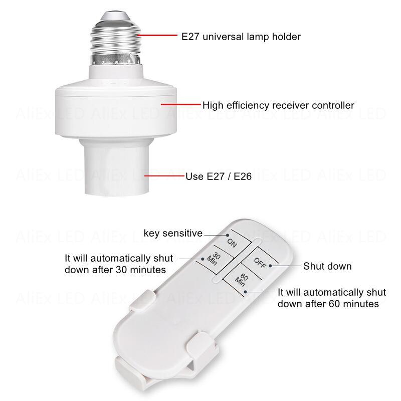 ワイヤレスLED電球ホルダー,ランプベース,アダプターコンバ - Voice Control Light Bulb のレビューと価格