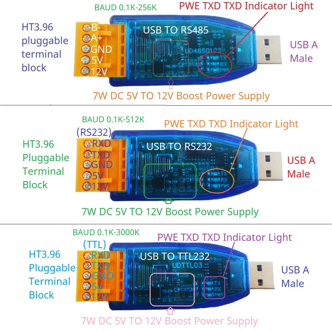 DC 12V 5V VCC出力 USB - RS485/RS - Smart Home With Plc のレビューと価格