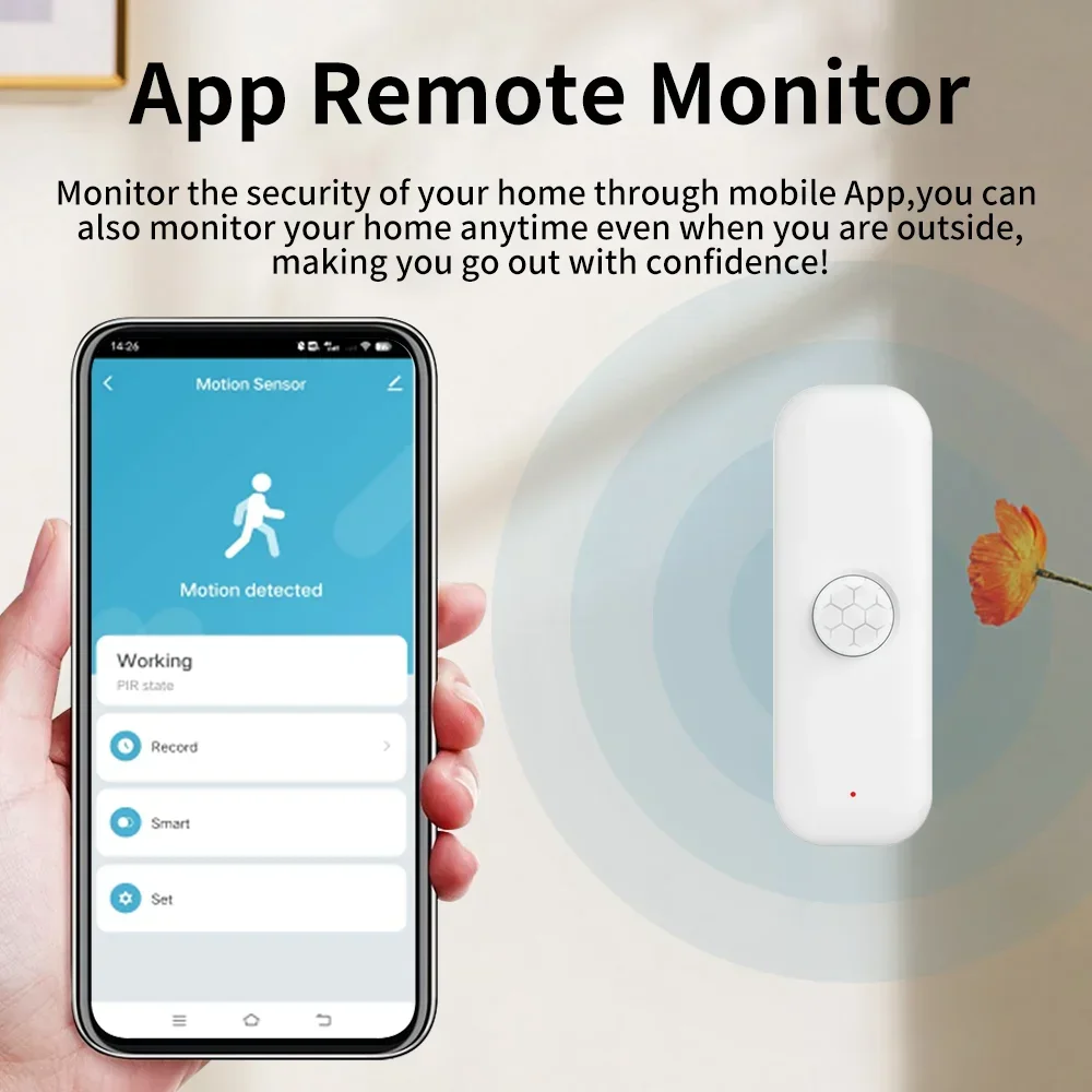 Tuya-Pirモーションセンサー,家庭用盗難防止デバイス, - Smart Home Web のレビューと価格