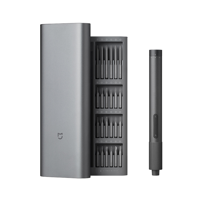 Xiaomi Mijia電動精密ドライバーキット、24個の磁 - Smart Home Xiaomi Kit のレビューと価格