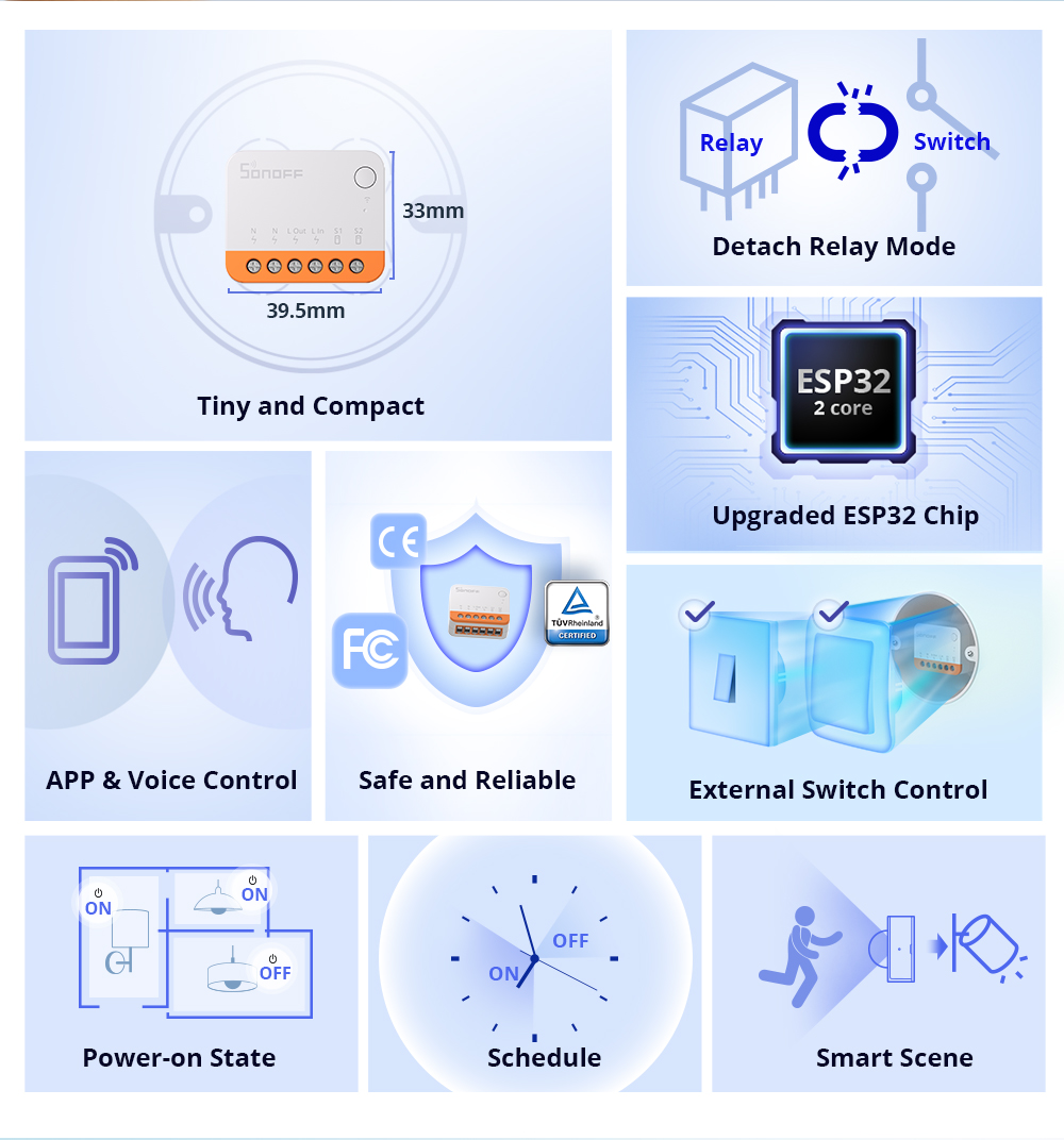 Sonoff Mini R4 Extreme Wifiスマー - Smart Home Web のレビューと価格
